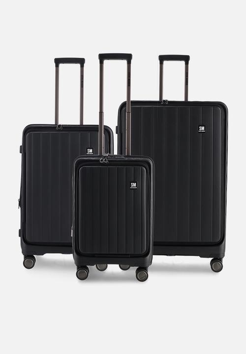 Steve Madden - MANHATTAN JET SET BLACK LUGGAGE - CARRY ON 54cm