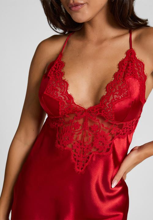 Hunkemoller - Sd satin mya - chilli pepper