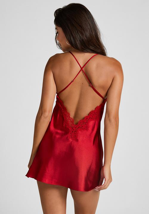Hunkemoller - Sd satin mya - chilli pepper