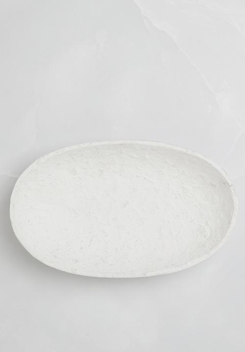 Sixth Floor - Paper Mache Décor Tray - White