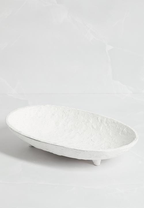 Sixth Floor - Paper Mache Décor Tray - White