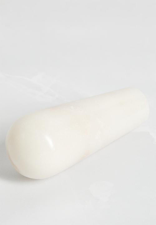Sixth Floor - Marble Pestle & Mortar - White