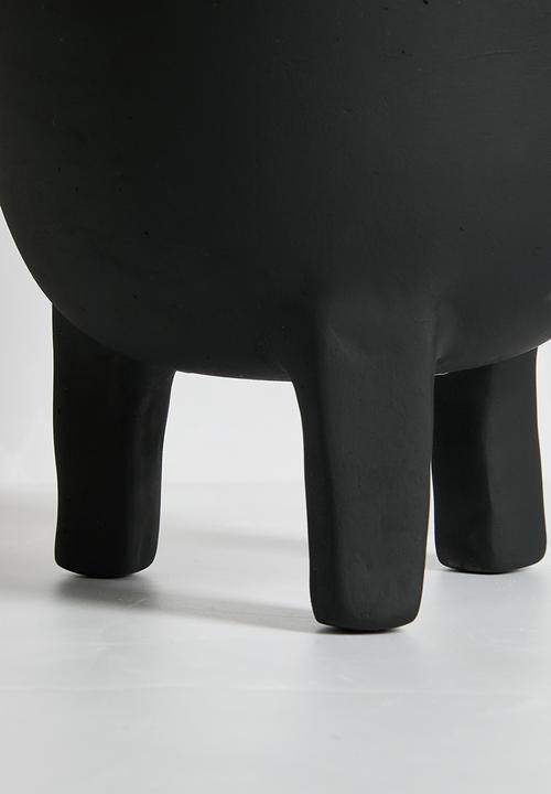 Sixth Floor - Terracotta Bowl/Planter - Black
