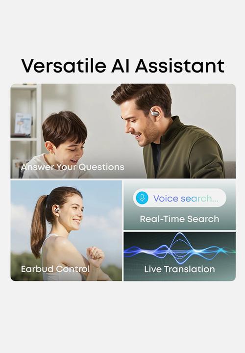 soundcore - Soundcore AeroFit 2 AI Assistant Open-Ear Earbuds - White