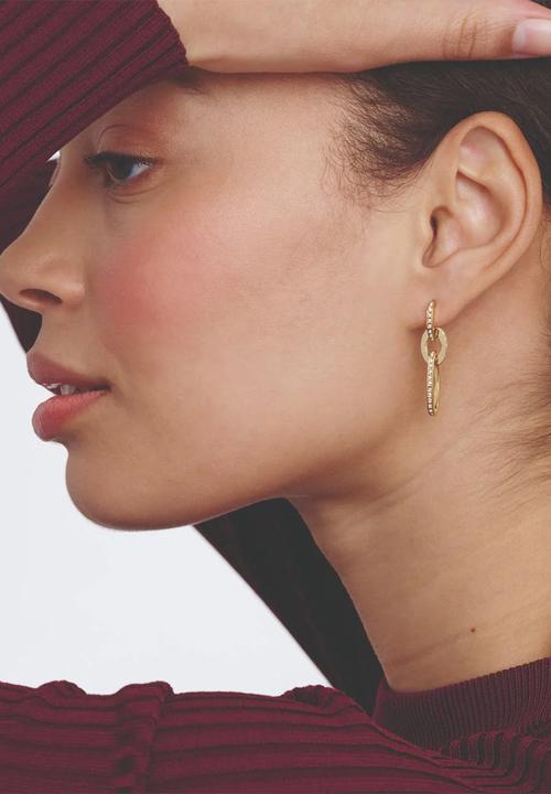 Ted Baker - Shirina crystal shimmer drop  earrings - gold