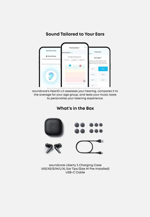 soundcore - Soundcore Liberty 5 Earbuds - Ink Black