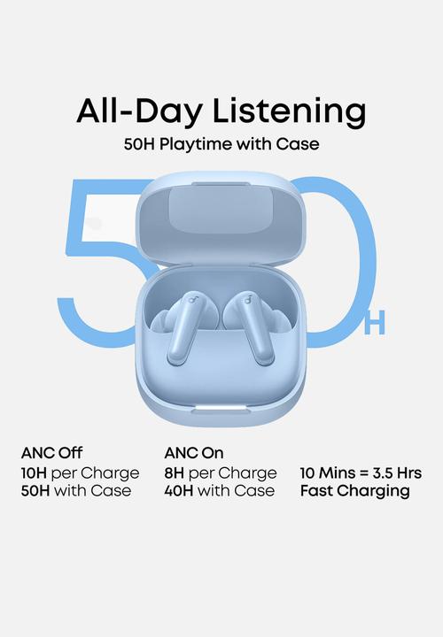 soundcore - Soundcore P31i Earbuds - Sky Blue