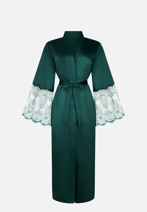 Hunkemoller - Kimono satin lace - ponderosa pine