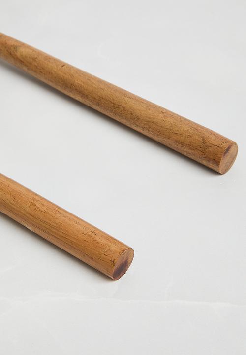 Sixth Floor - Wooden Serving Spoons Set of 2 - Natural