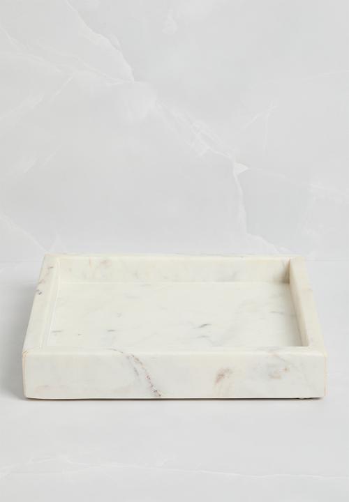 Sixth Floor - Marble Tray Small - White