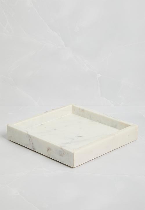 Sixth Floor - Marble Tray Small - White