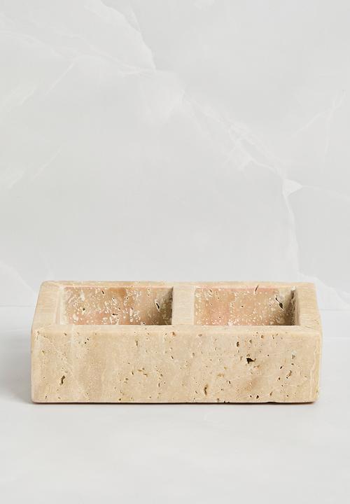 Sixth Floor - Travertine Trinket Tray - Natural