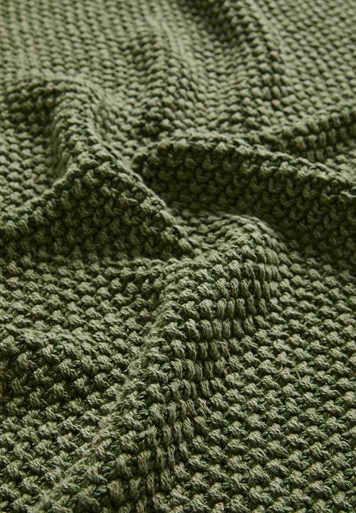 Sixth Floor - Stonewashed Knit Throw Olive