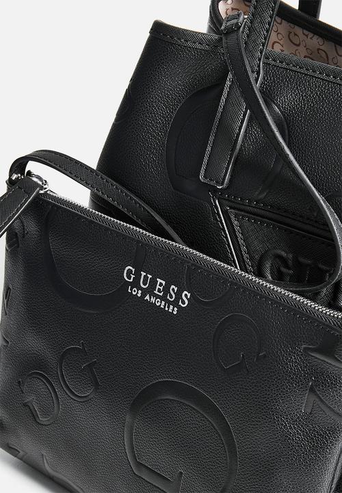 GUESS - Portini trap  tote bag - black