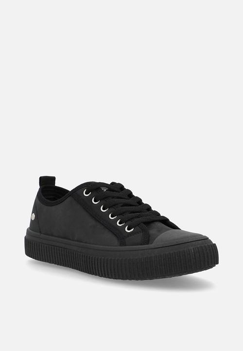 Miss Black - Cortado 3 toe cap lace up sneaker - black