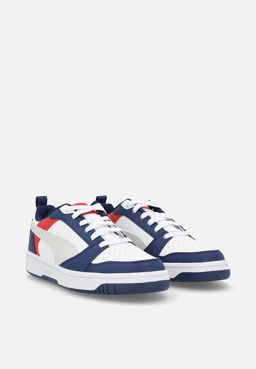 PUMA - Puma Rebound V6 Lo Jr - Blue Jewel-Feather Gray-Puma White