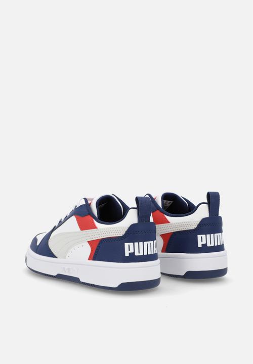 PUMA - Puma Rebound V6 Lo Jr - Blue Jewel-Feather Gray-Puma White