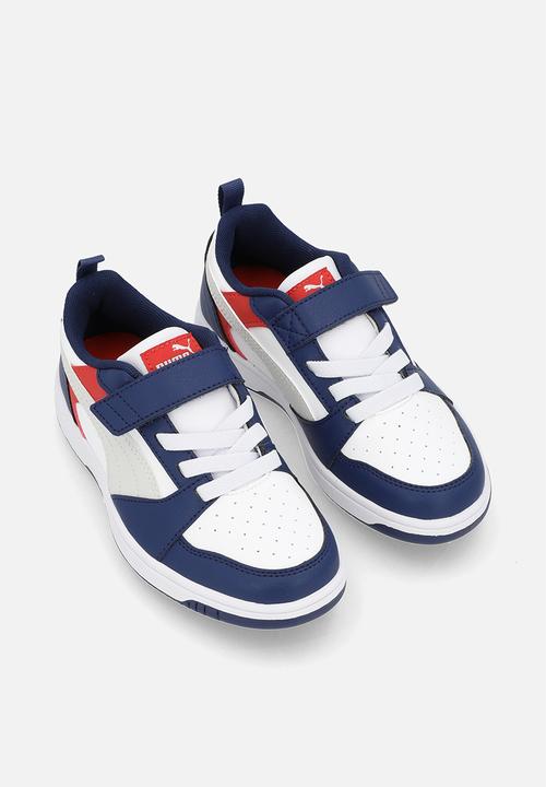 PUMA - Puma Rebound V6 Lo Ac+ Ps - Blue Jewel-Feather Gray-Puma White