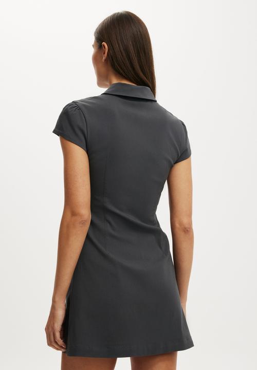 Cotton On - Nico stretch mini dress - charcoal