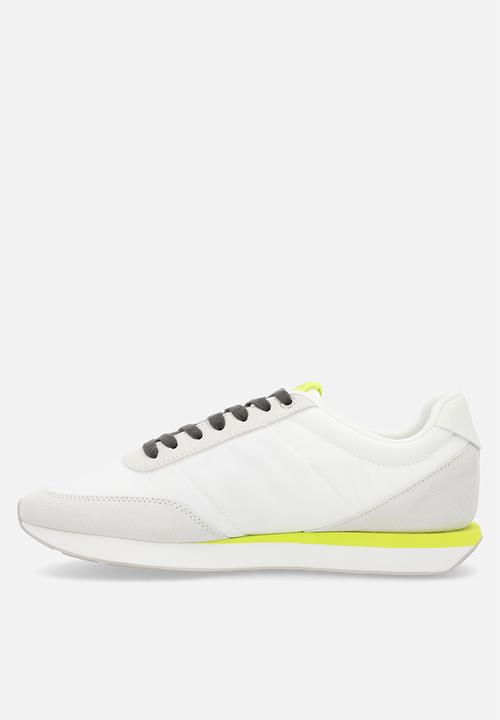 Calvin Klein - Retro Runner Lace Up - White Evening Primrose Lily White