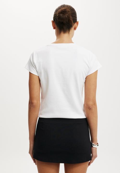 Cotton On - Nico belted micro mini skirt - black