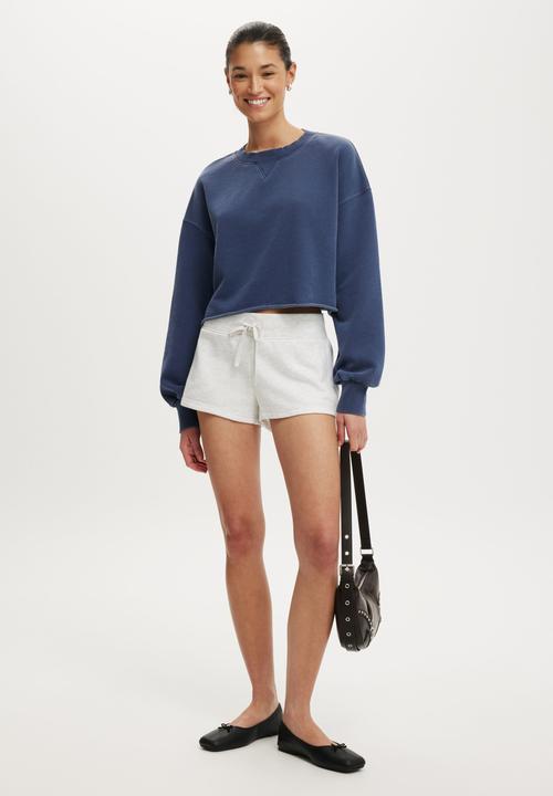 Cotton On - Wide band micro sweatshort - cloud marle