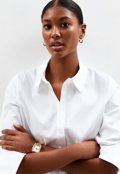 New Look - Vde sadie slim pc shirt - white