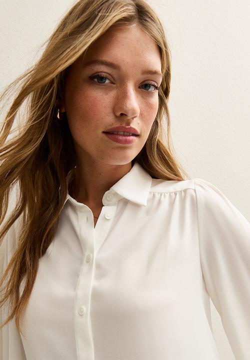 New Look - K vde plain colleen ls shirt - stone