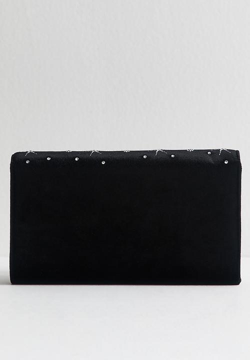 New Look - Constellation embossed clutch - black