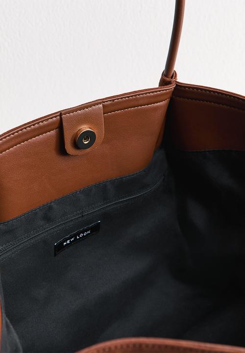 New Look - Soft winged slouch tote - brown