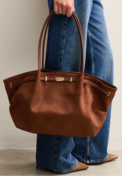 New Look - Soft winged slouch tote - brown