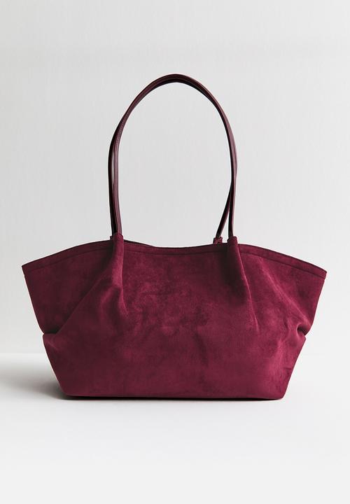 New Look - Soft winged slouch tote - burgundy