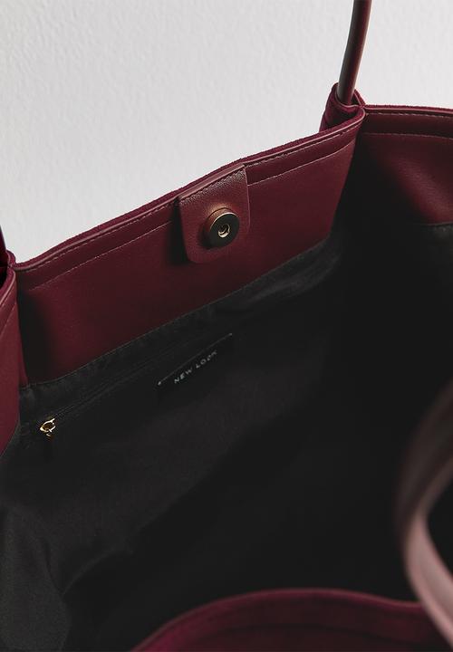 New Look - Soft winged slouch tote - burgundy