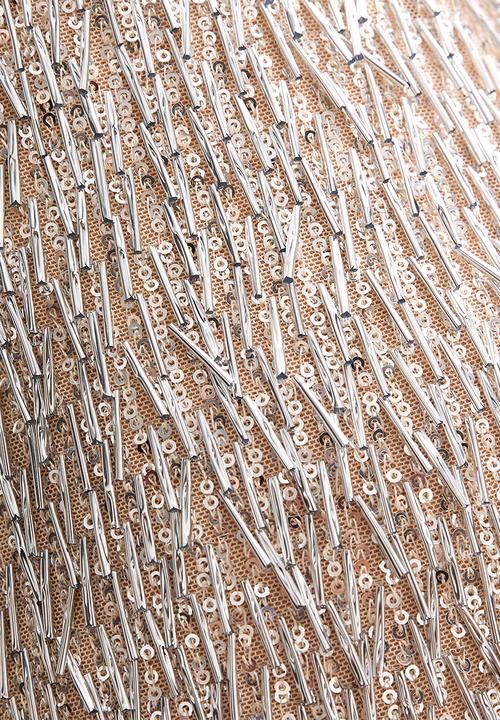 New Look - Fest st sequin tassle mini skirt - silver