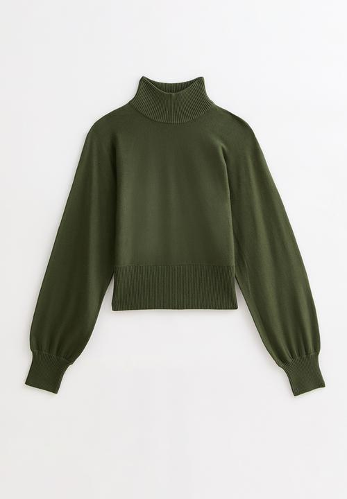 New Look - Op High Neck Knit Jumper - khaki