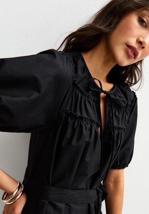 New Look - Patsy poplin smock mid - black