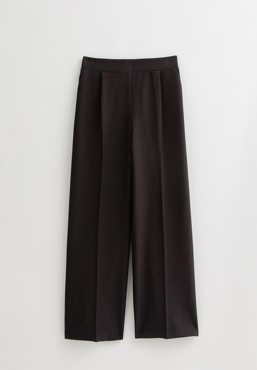New Look - Pull On Wide Leg Trousers - black