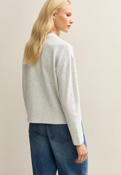 New Look - Crew Neck Jumper - lt grey
