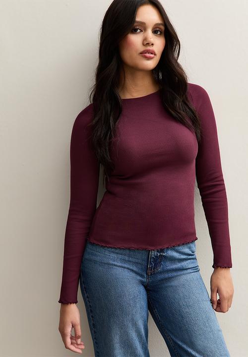 New Look - Babylock tee - dk burgundy