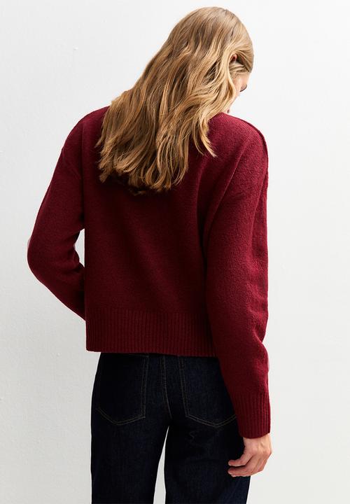 New Look - Crew Neck Jumper - dk red
