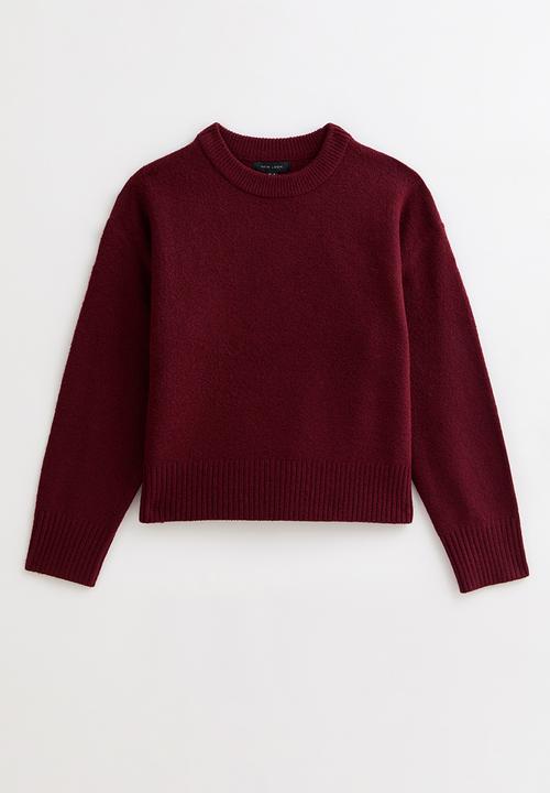 New Look - Crew Neck Jumper - dk red