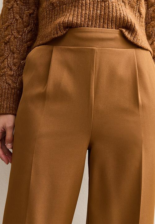 New Look - Pull On Wide Leg Trousers - toffee