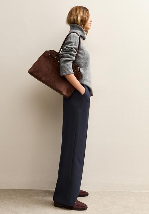 New Look - Pull On Wide Leg Trousers - navy