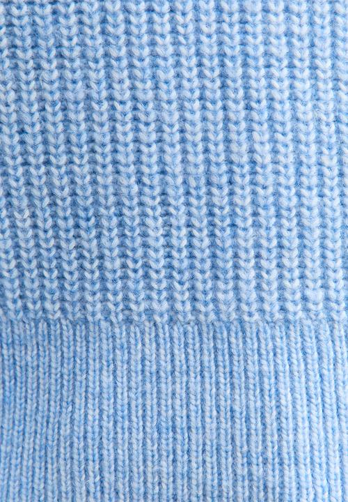 New Look - Collared knit jumper - mid blue