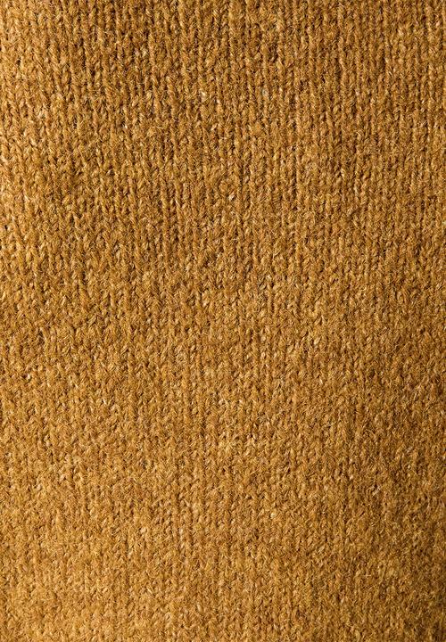 New Look - Crew Neck Oversized Textured Knit Jumper - dk yellow