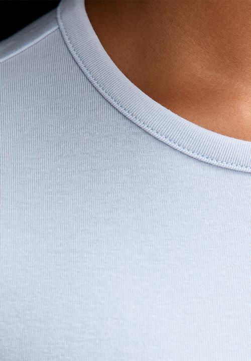 New Look - Ruched side cap slv-light blue