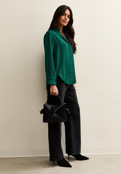New Look - K nora animal li colin shirt - dk green