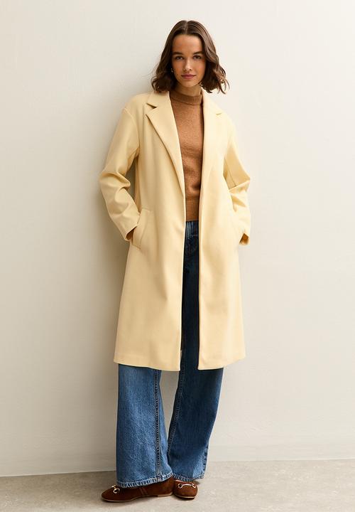 New Look - Dani formal coat - light yellow