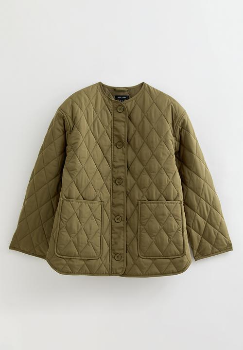 New Look - Quilted jacket - khaki