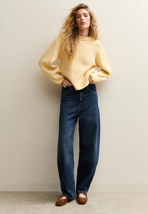 New Look - Collared knit jumper - lt yellow